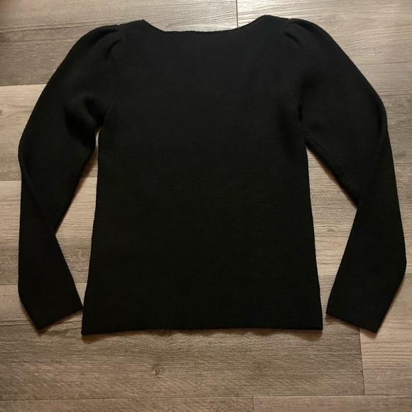 🎁 100% Cashmere Rebecca Taylor Long Sleeve, Sculpted Pullover Sweater - Picture 5 of 8
